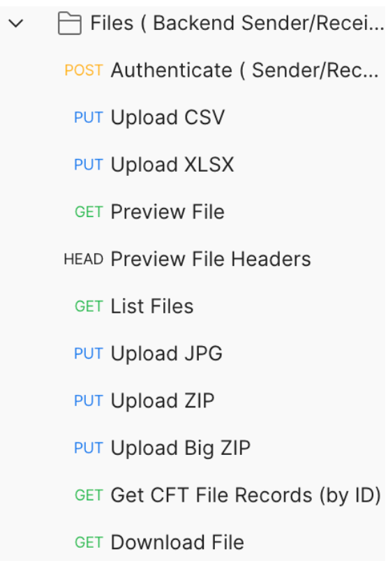 Backend applications