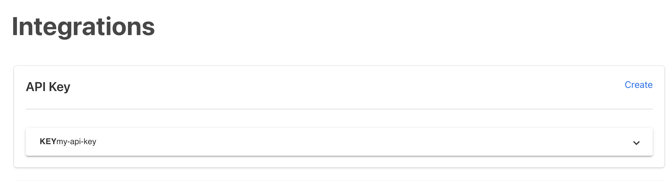 TechPass API key created