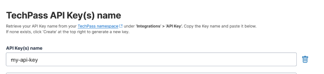 Update product API key