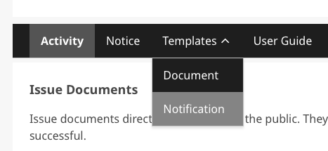 Open Notification Templates