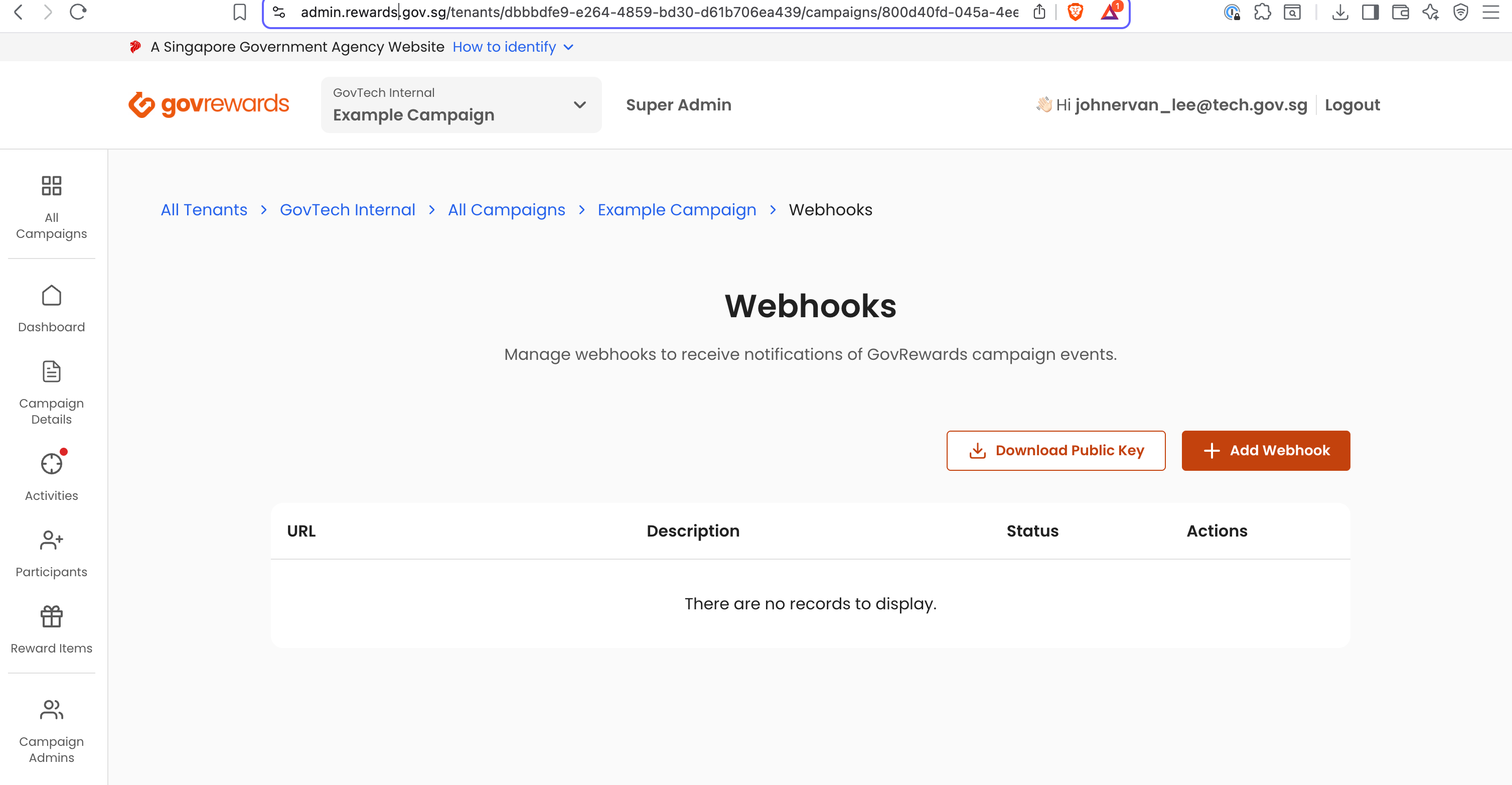 GovRewards User Guide