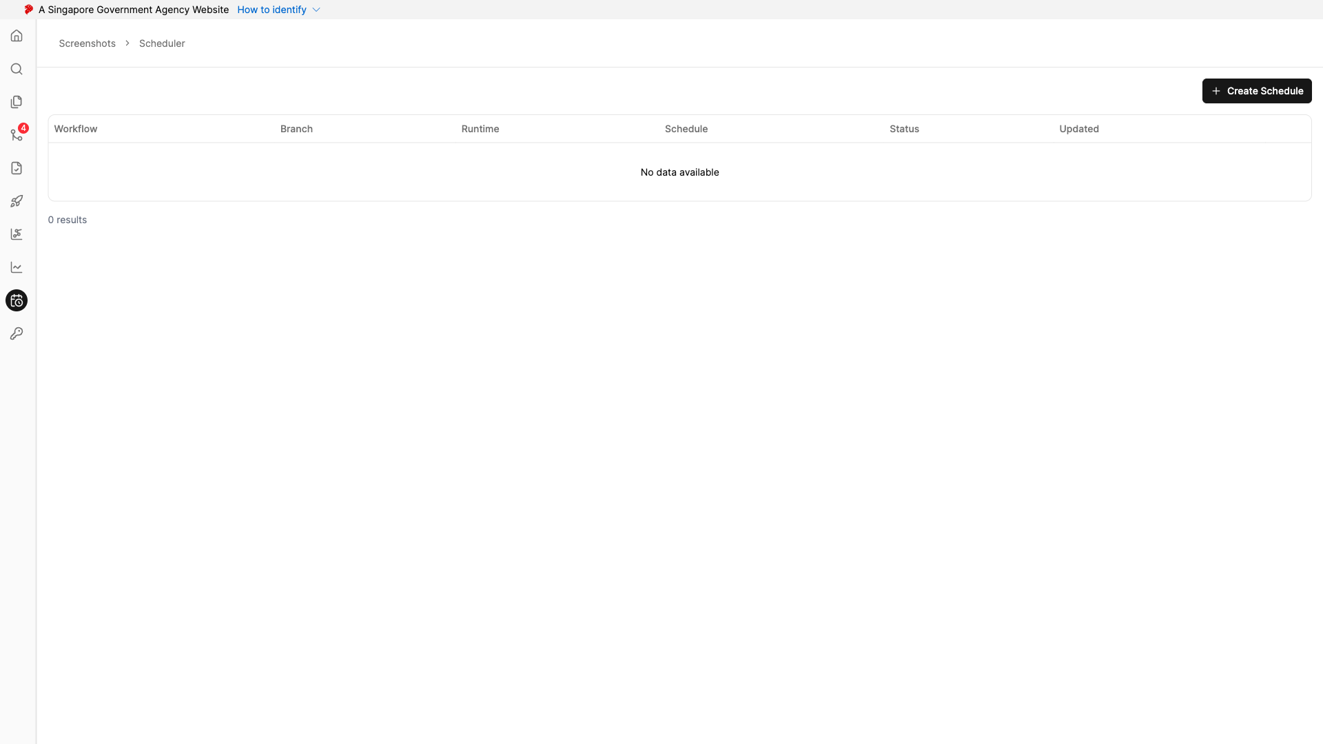 Scheduler Page