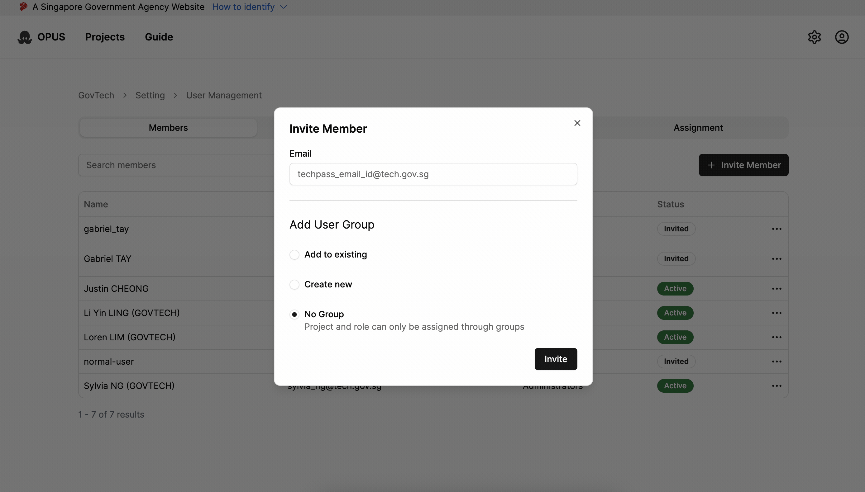 Disable Users Navigate Opus Documentation