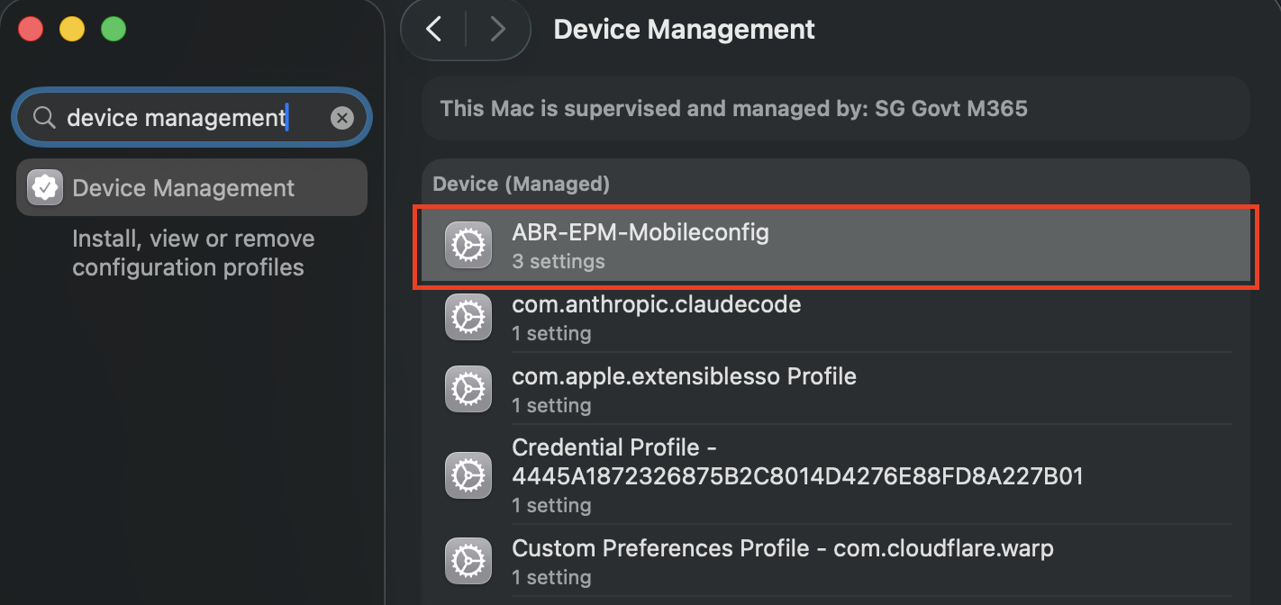 Intune profiles for Admin By Request