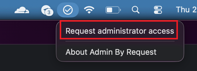 ABR request admin access