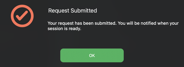 ABR request sent to portal approvers