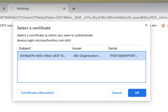 device cert