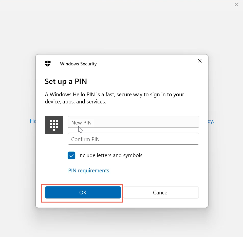 Onboard Windows device