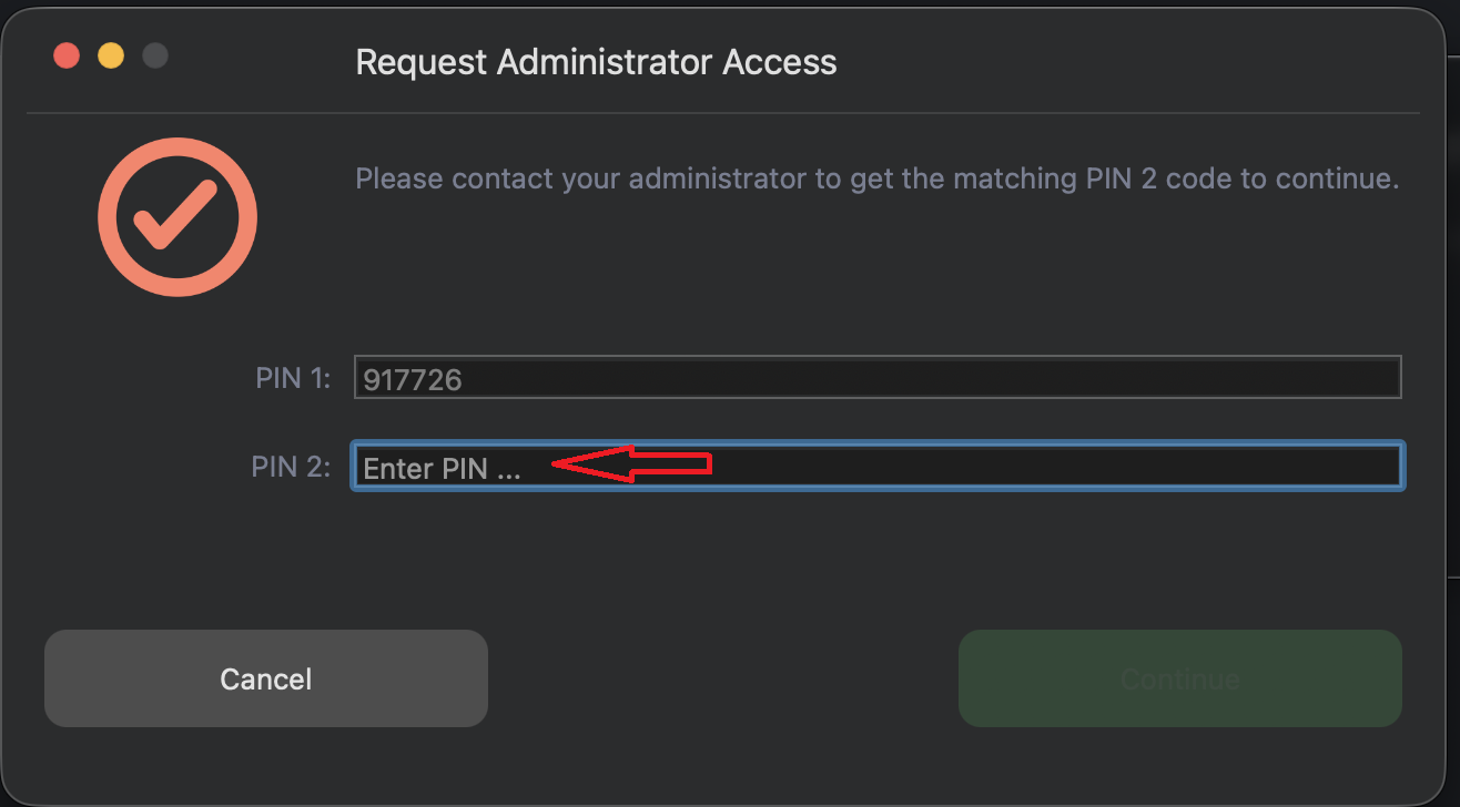 request-administrator access