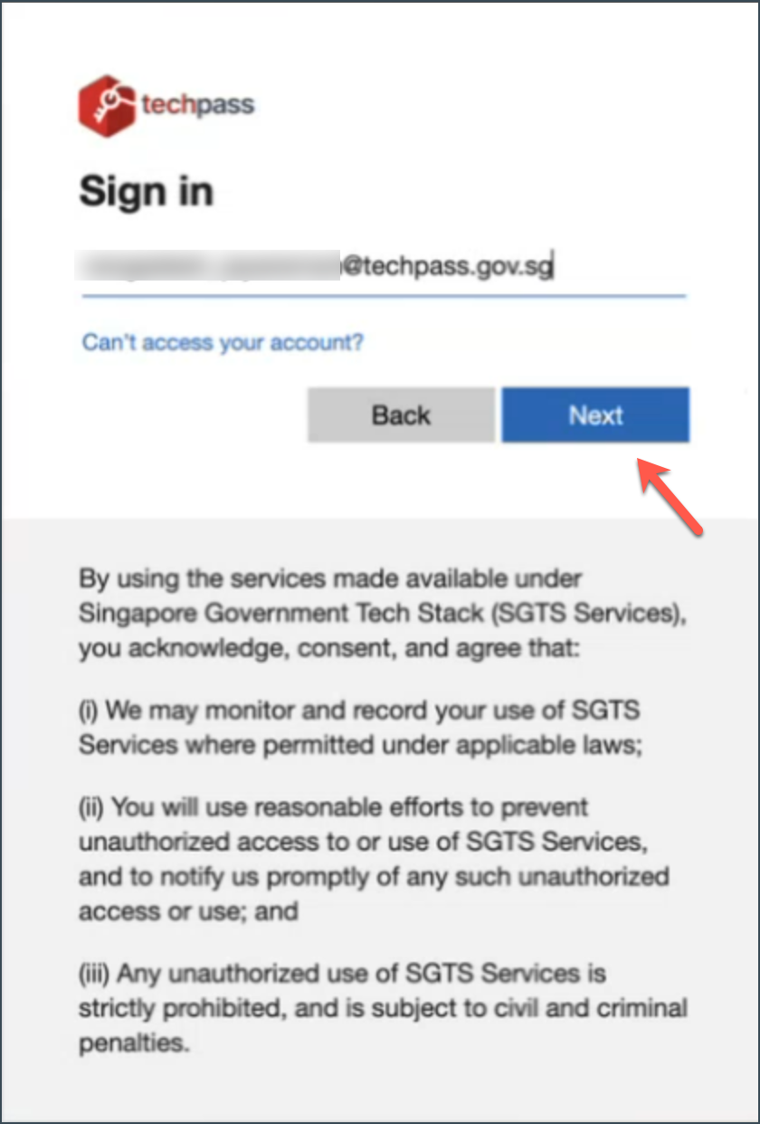 enter TechPass ID