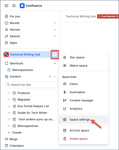 confluence-space-settings