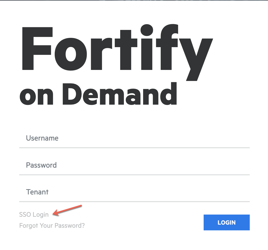 SSO login