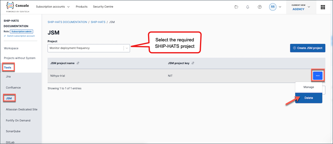 delete-jsm-project