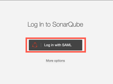 SonarQube login
