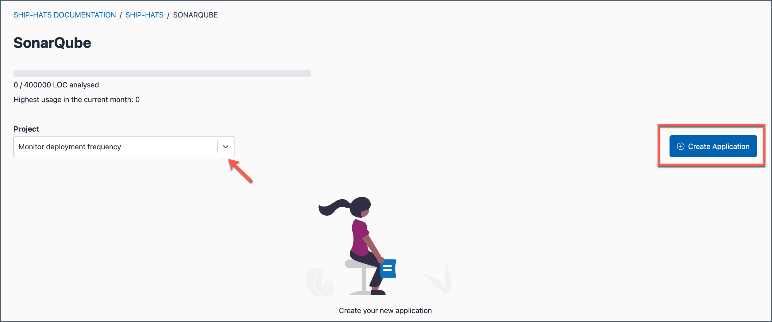 create-sonarqube-application