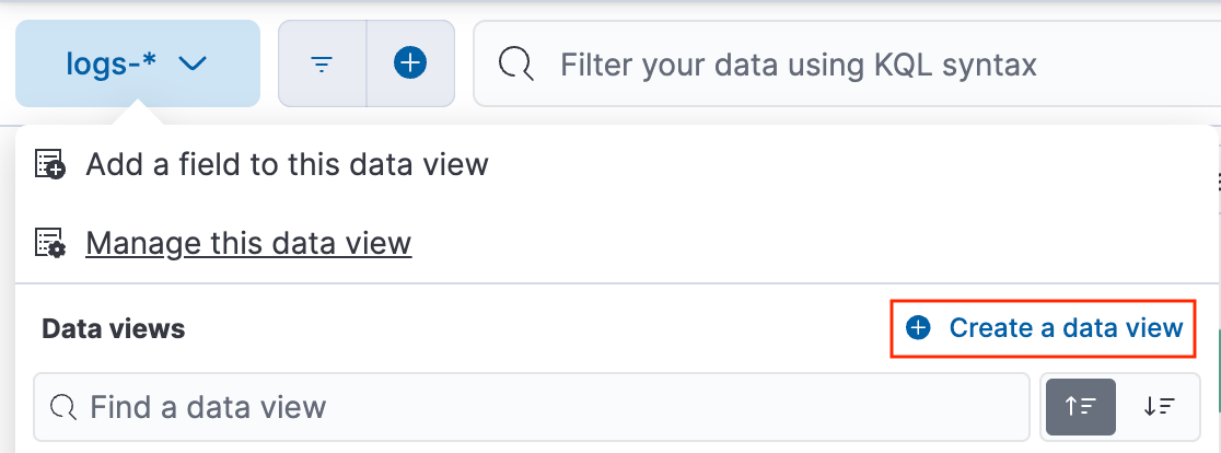 elastic jira data view