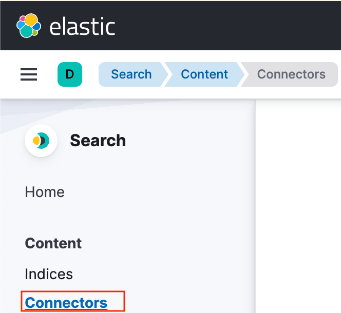 elastic jira connectors menu