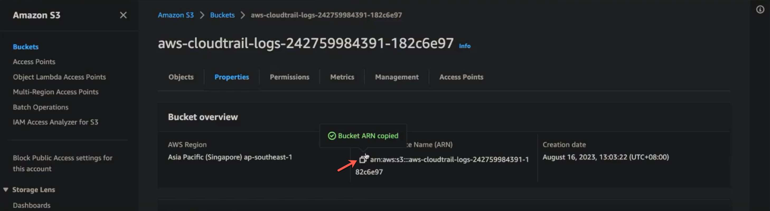 S3 Bucket ARN