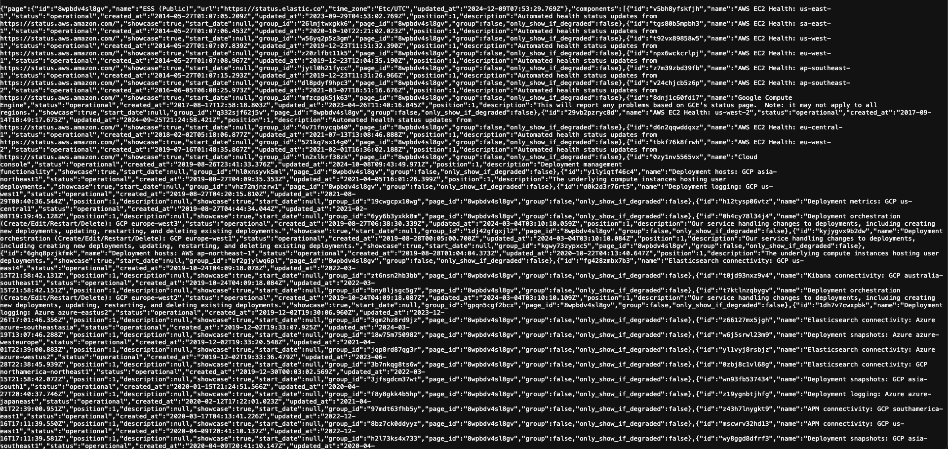 E.g. of SaaS health data