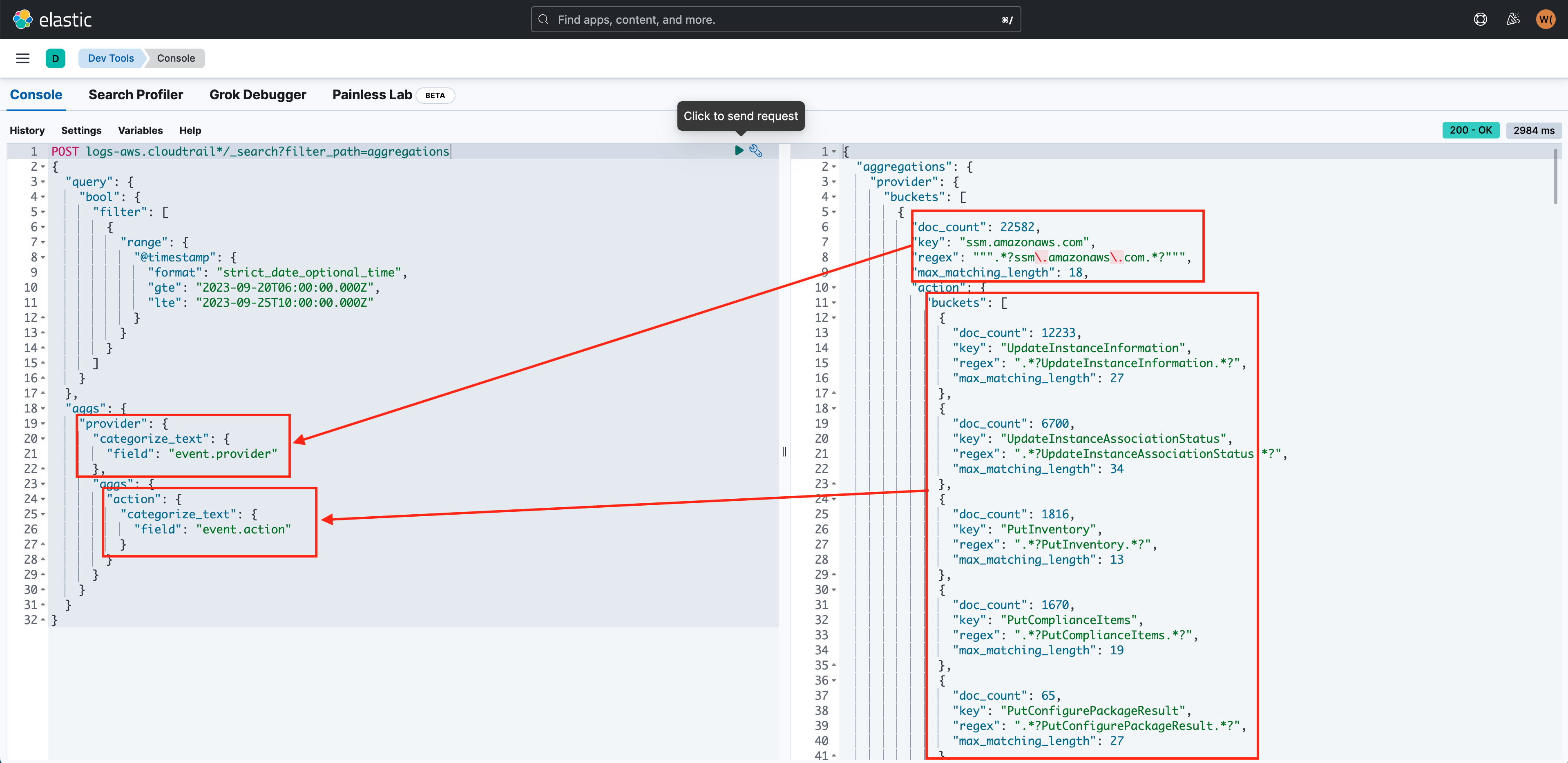 SO schema - aggregation query result