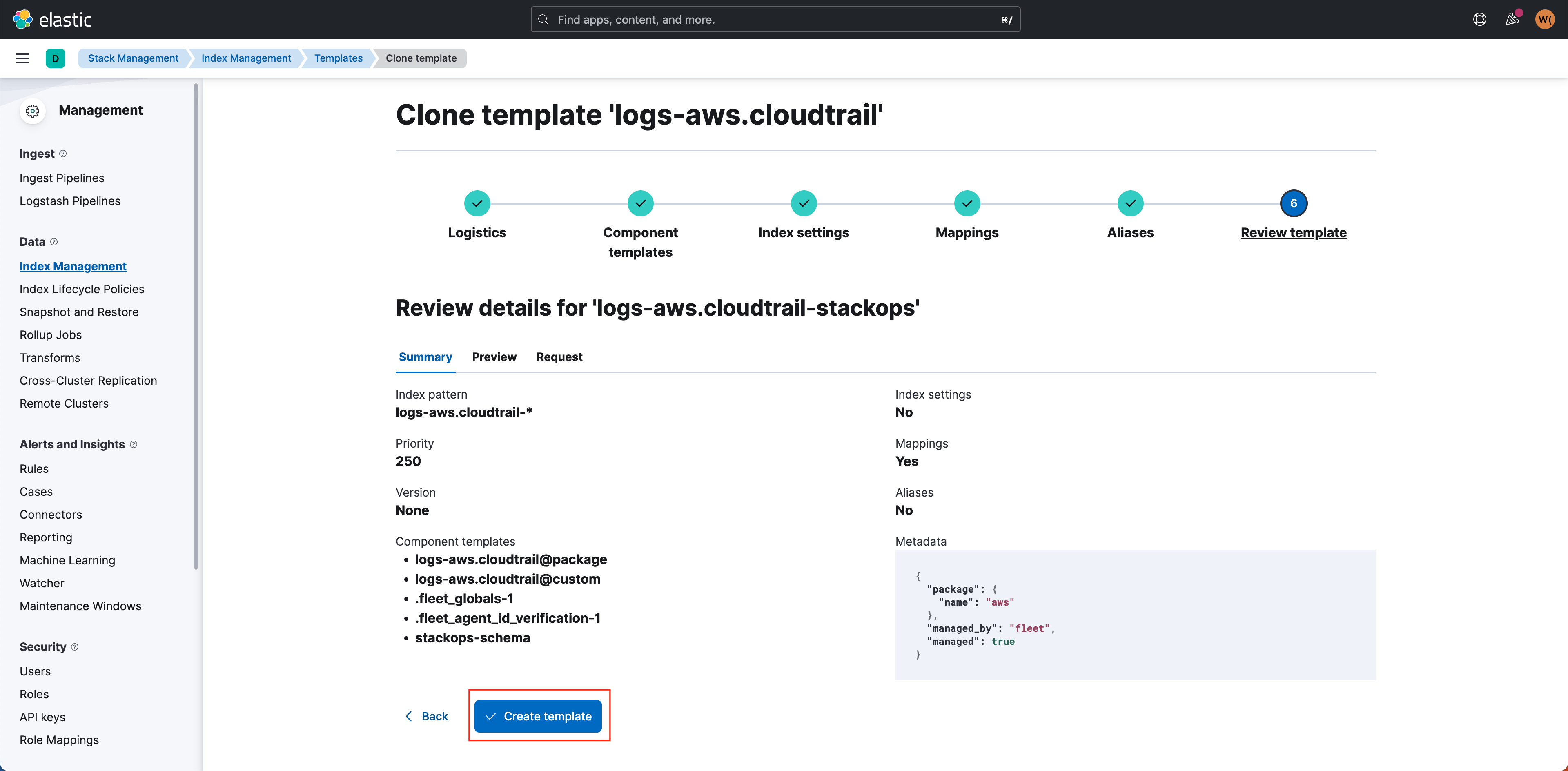 SO schema - review template