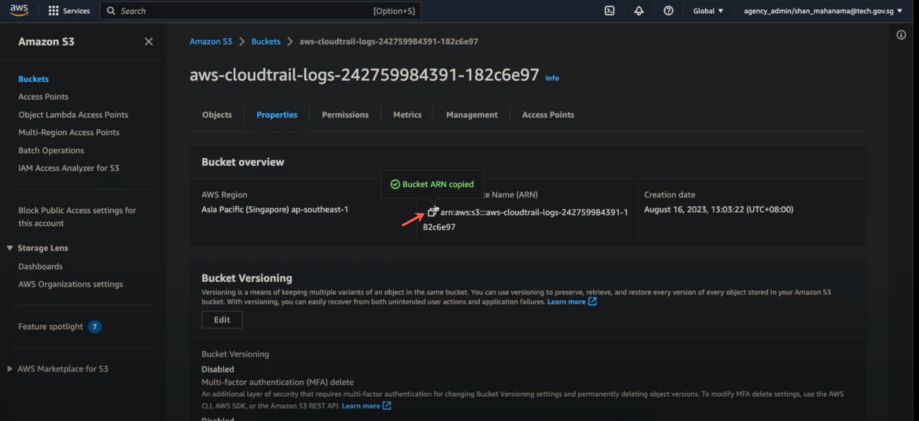 How To Get Arn Of A S3 Bucket at Frances Bell blog