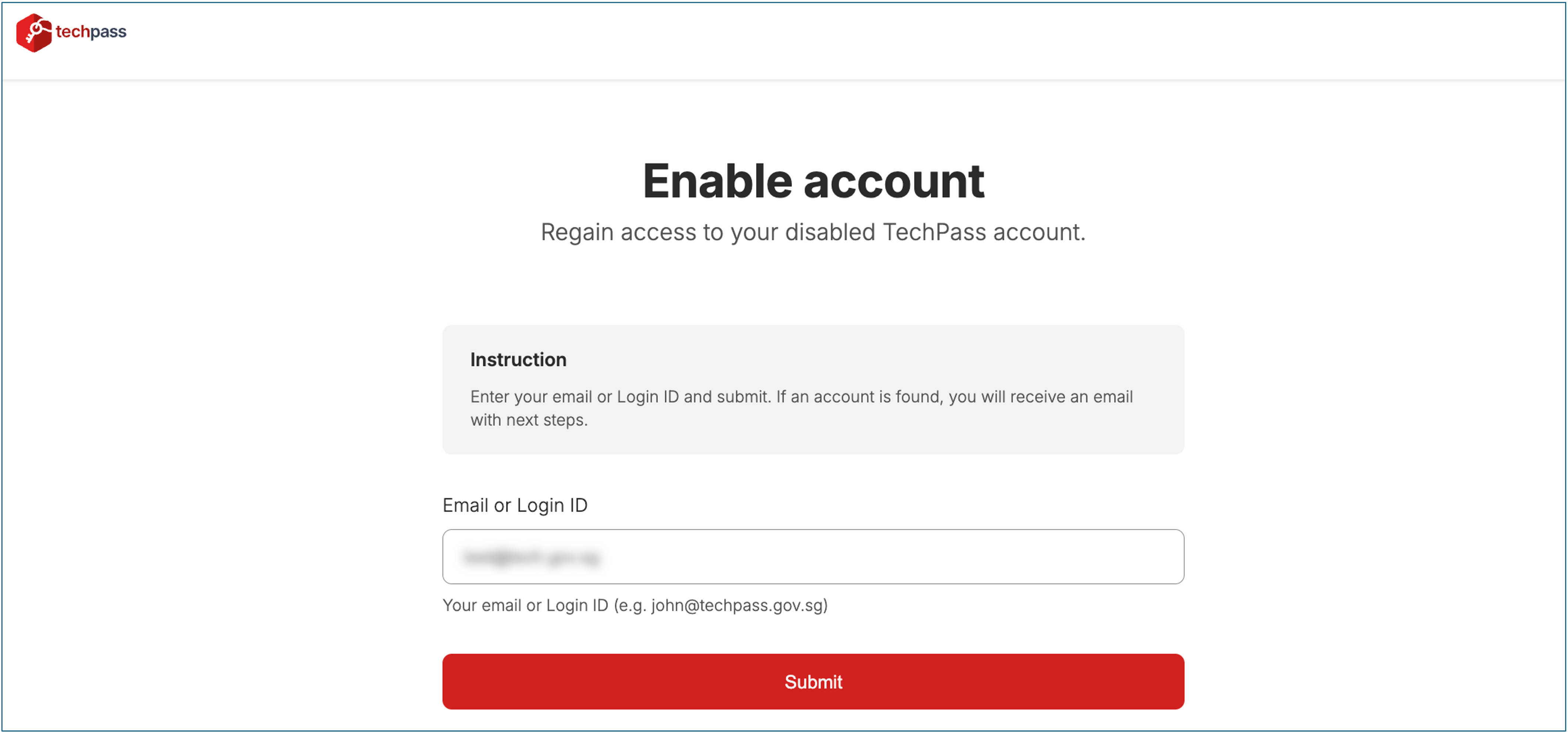 TechPass User Guide for Staging environment