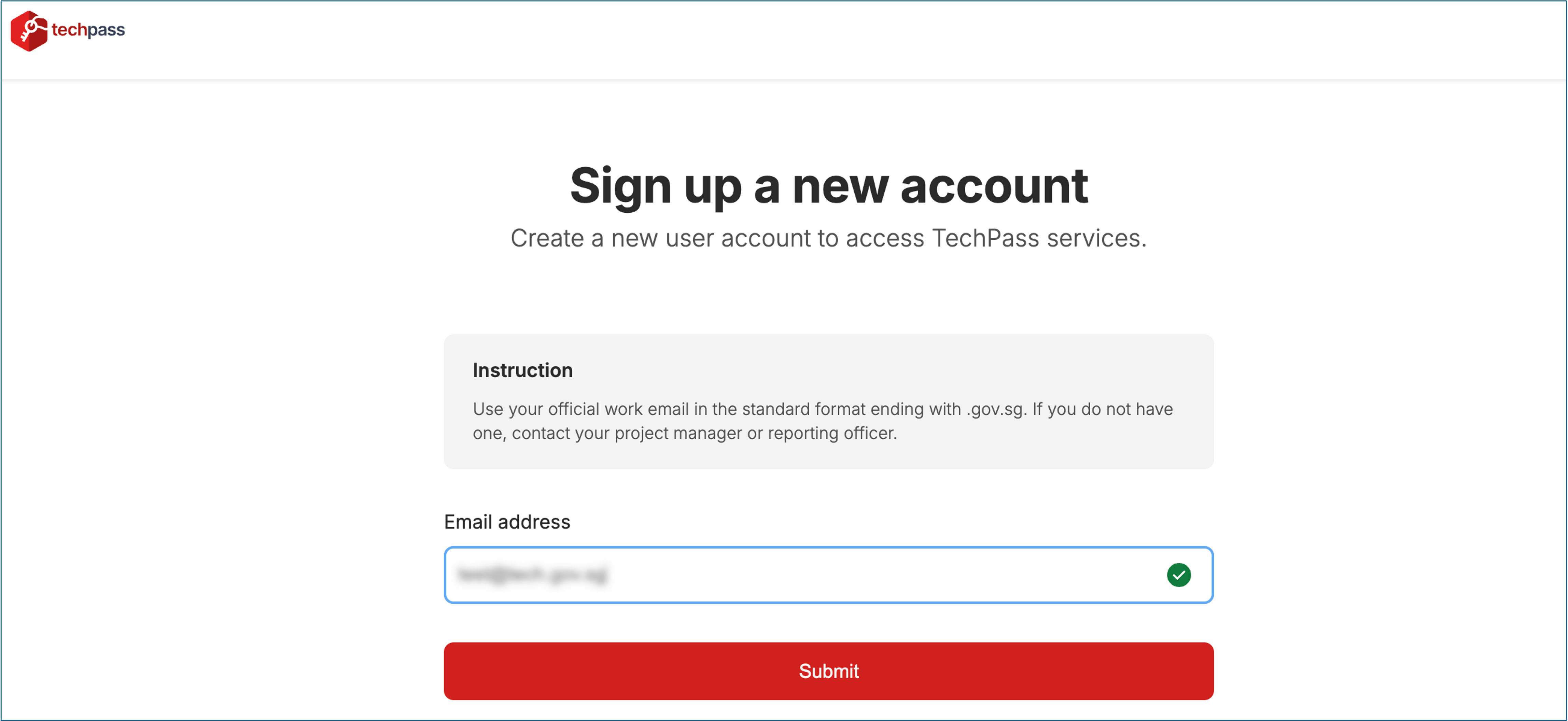 TechPass User Guide for Staging environment